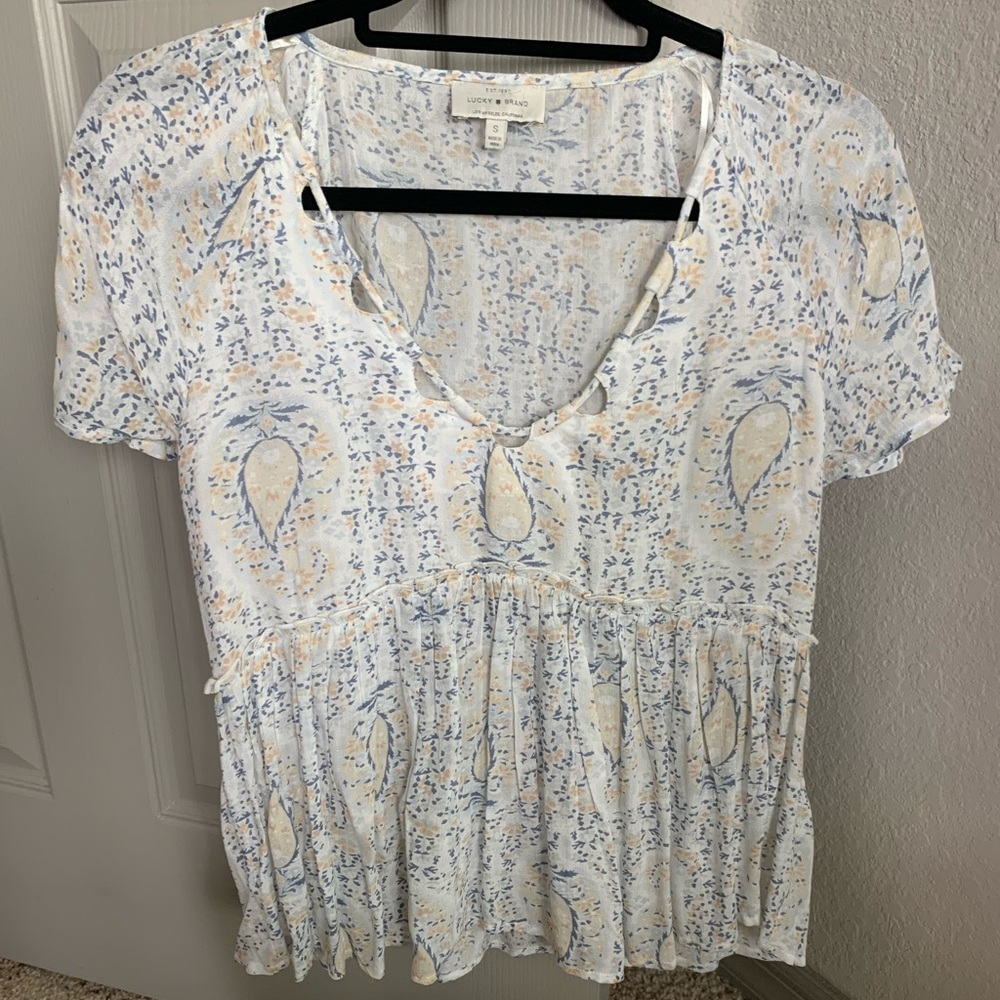 Lucky Brand Babydoll Top